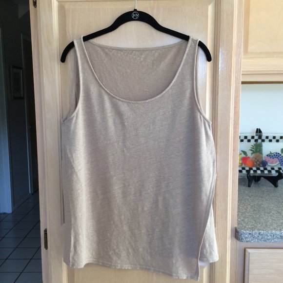 Garnet Hill Tops - Garnet Hill Organic Linen Knit Tank